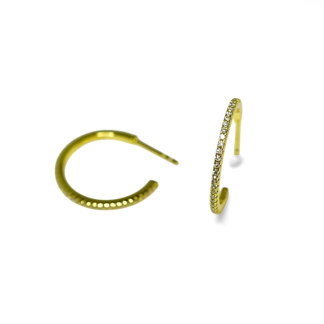 Moissanite Hoop Pierce