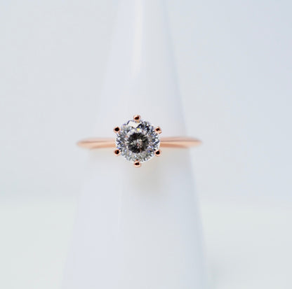 Luminous 6 Moissanite Solitaire Ring