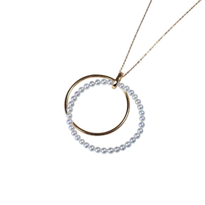Pearl Double Circle Necklace