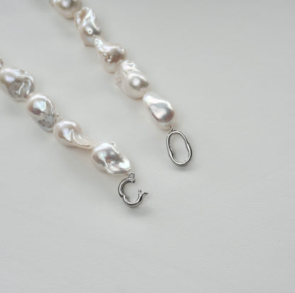 Big Baroque Pearl Necklace