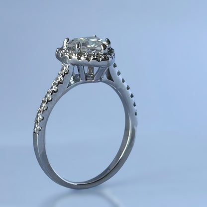 Heart Shape Halo Ring