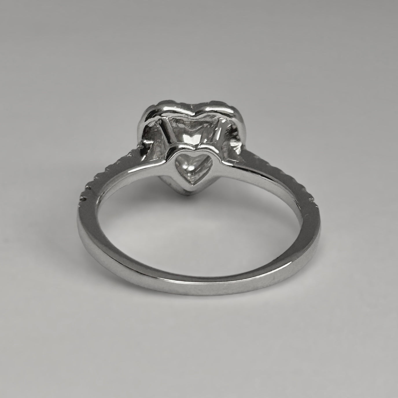 Heart Shape Halo Ring