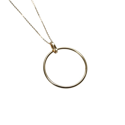 Pearl Double Circle Necklace