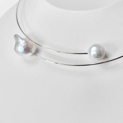 Baroque Oyster Pearl Choker Necklace