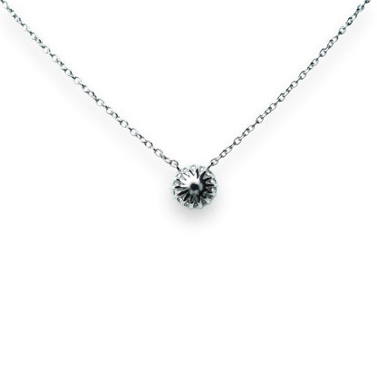 Aquamarine Round Brilliant Cut Halo Necklace