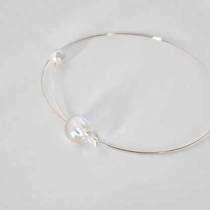 Baroque Oyster Pearl Choker Necklace