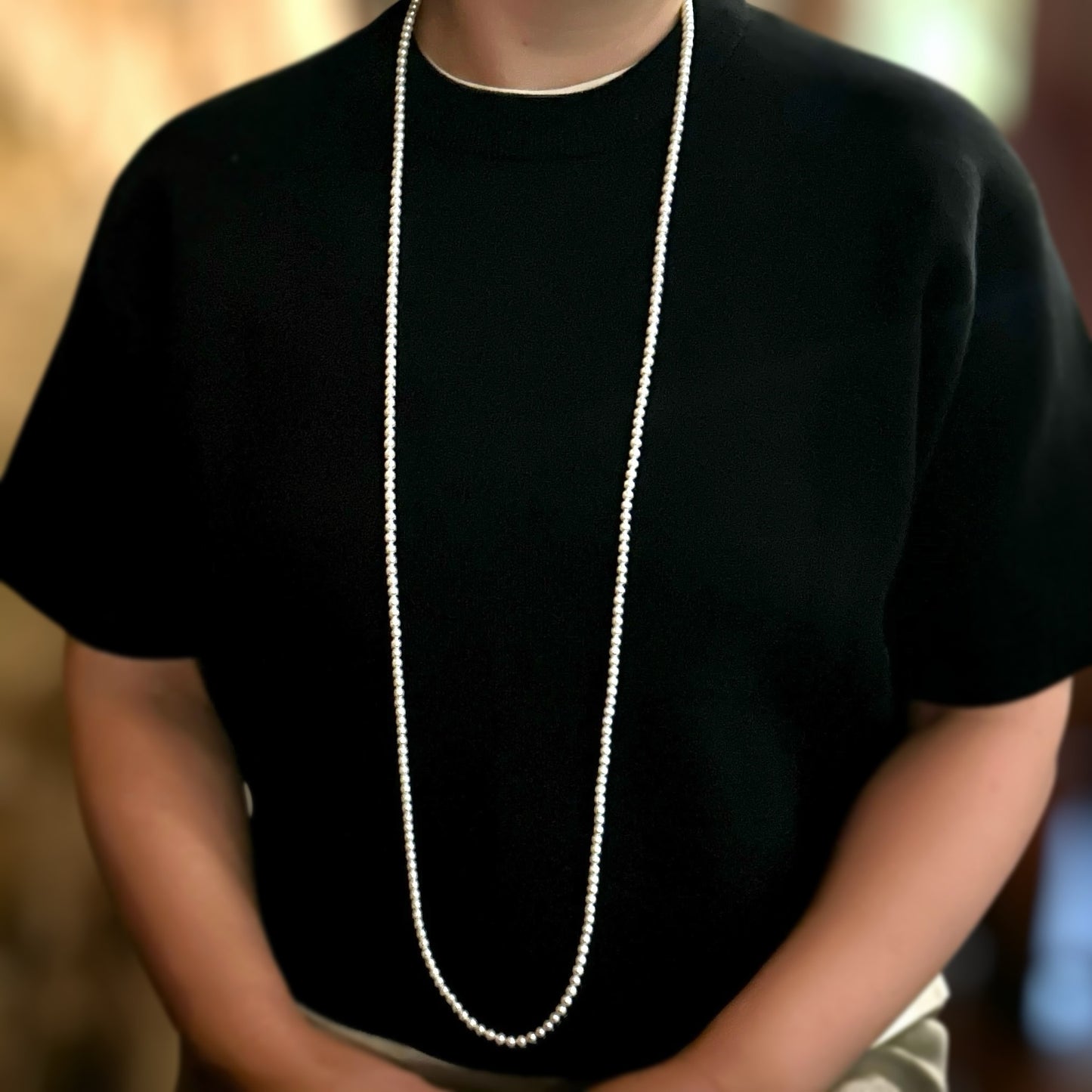 Baby Pearl Long Necklace