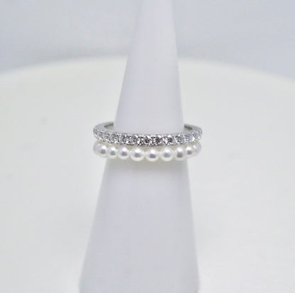 Baby Pearl Full Eternity Ring