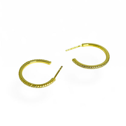 Moissanite Hoop Pierce