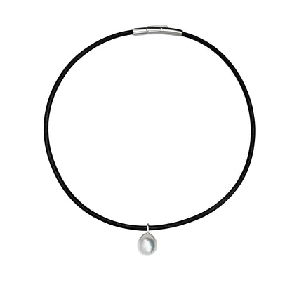 Baroque Pearl Leather Choker