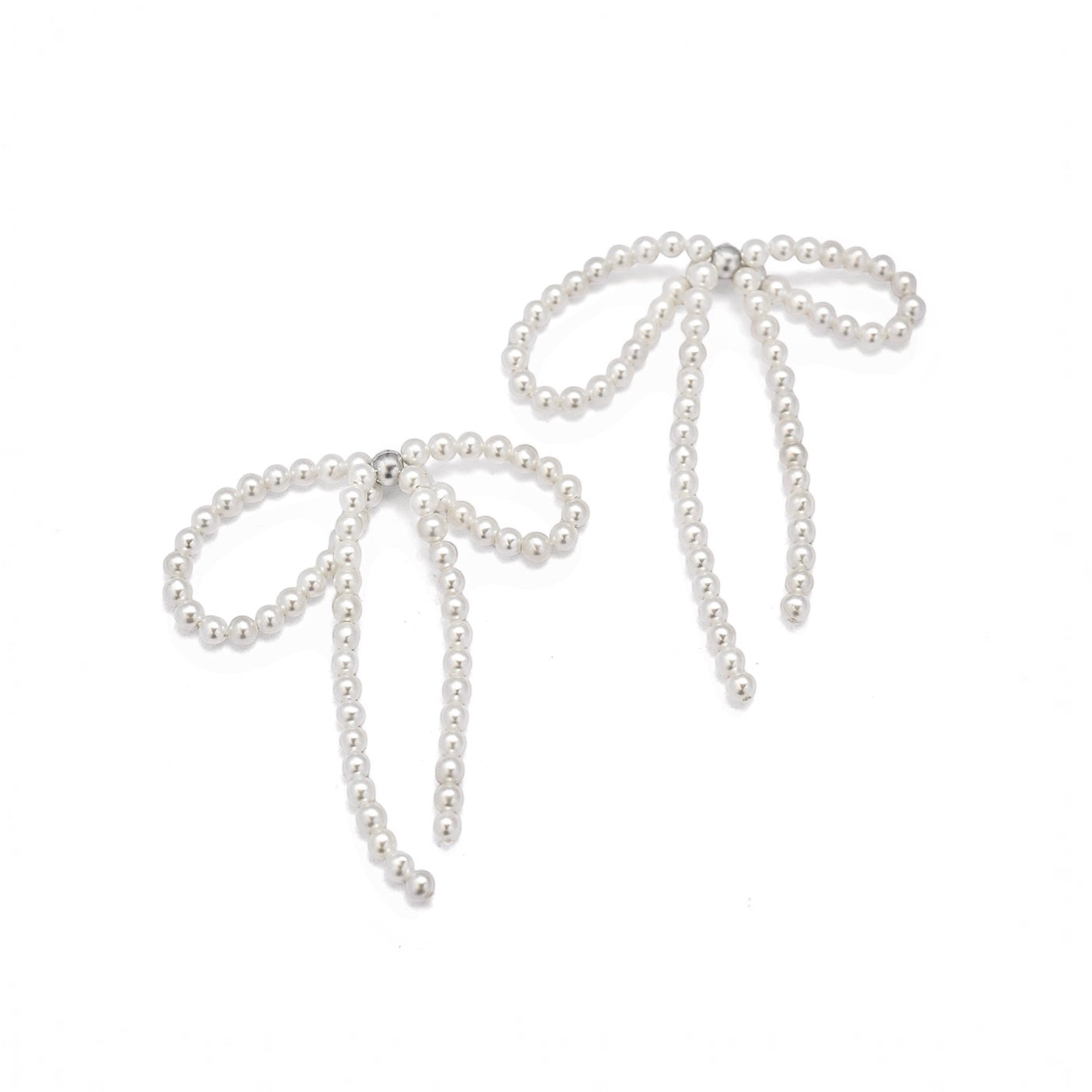 Pearl Ribbon Dangle Pierce