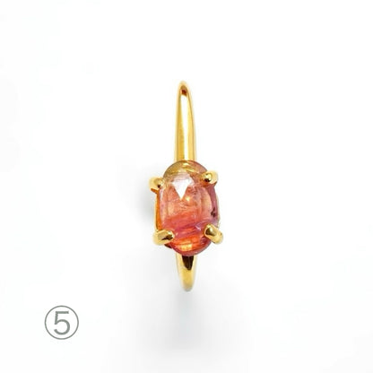 Watermelon Tourmaline Ear Cuff