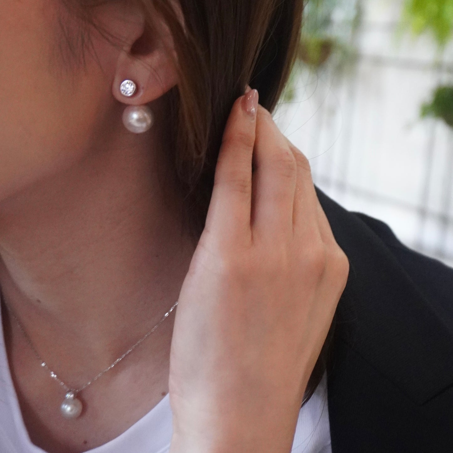 Round Pearl Back Catch Pierce