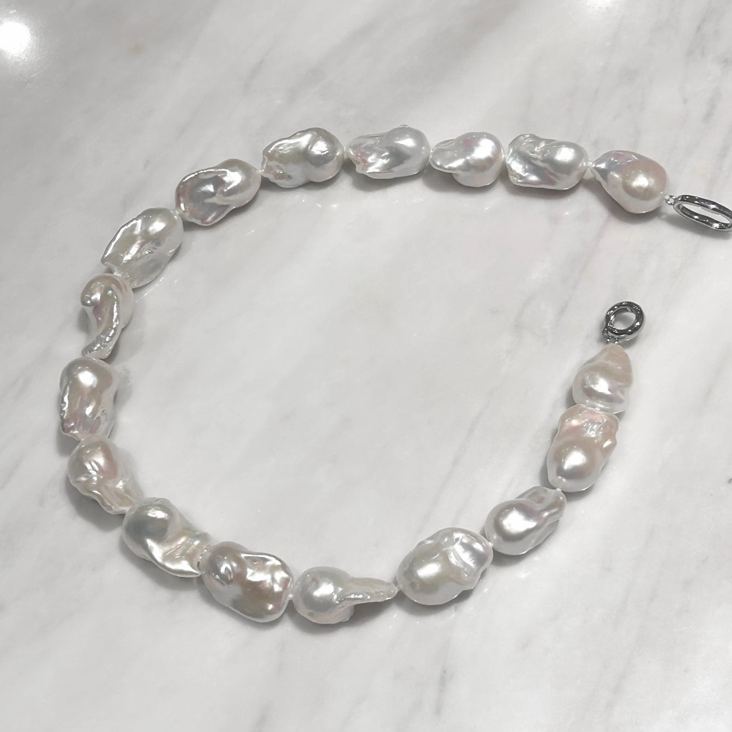 Big Baroque Pearl Necklace