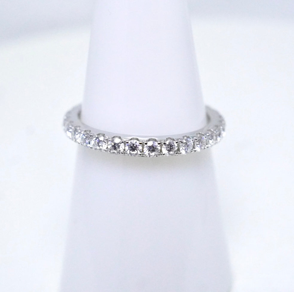 Moissanite Full Eternity Ring