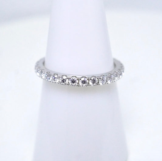 Moissanite Full Eternity Ring