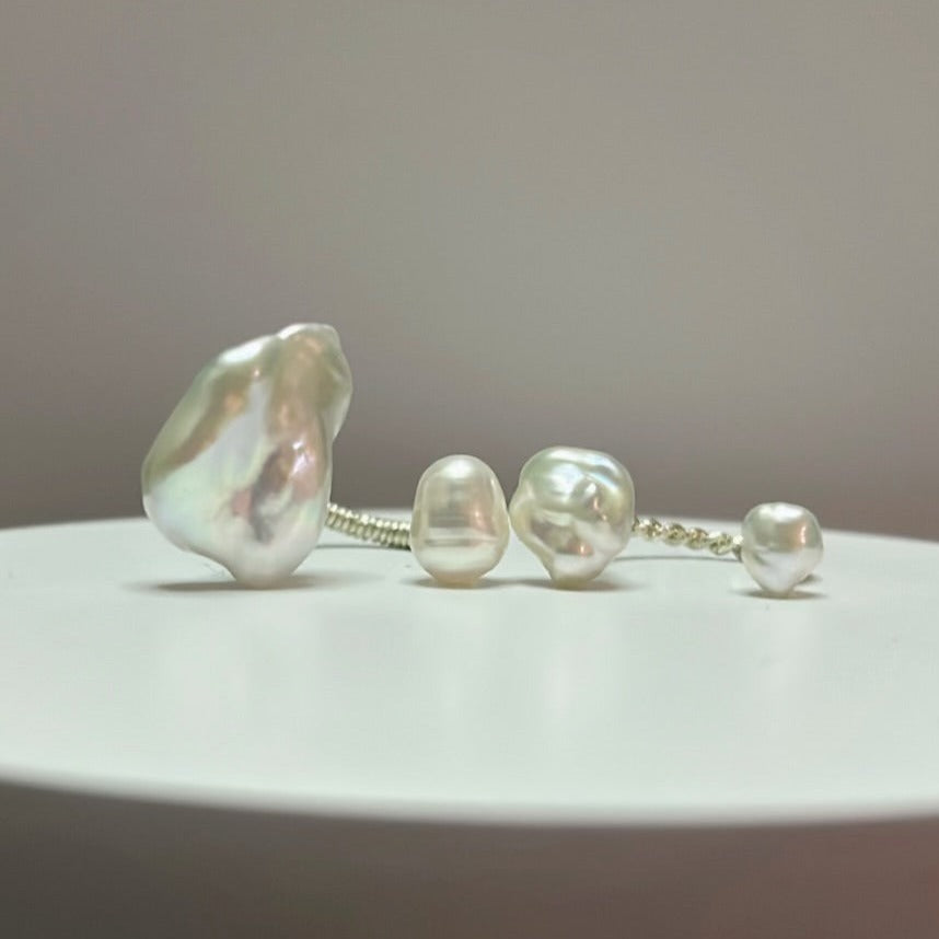 Double Baroque Pearl Ring