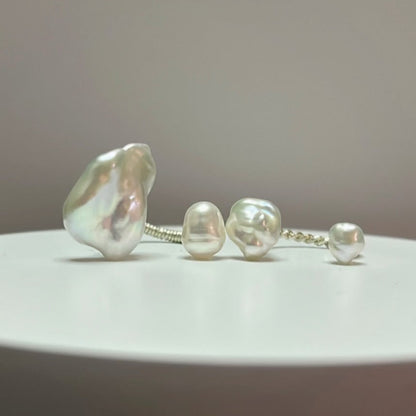 Double Baroque Pearl Ring