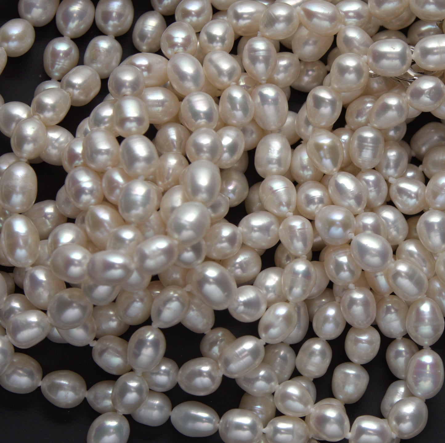 Chain Mix Long Pearl Necklace