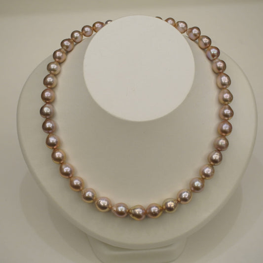 Champagne Color Pearl Necklace