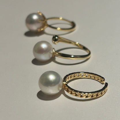 Chain Pearl Ring