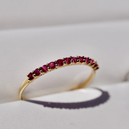 Half Eternity Color Ring