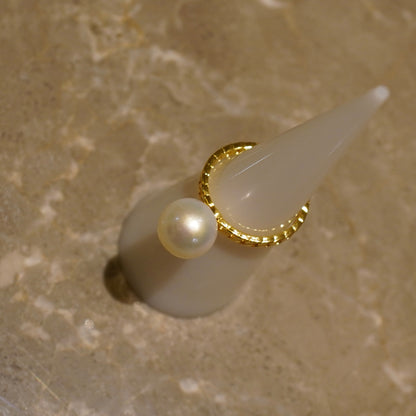 Chain Pearl Ring