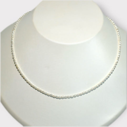 Mini Rice Pearl Necklace