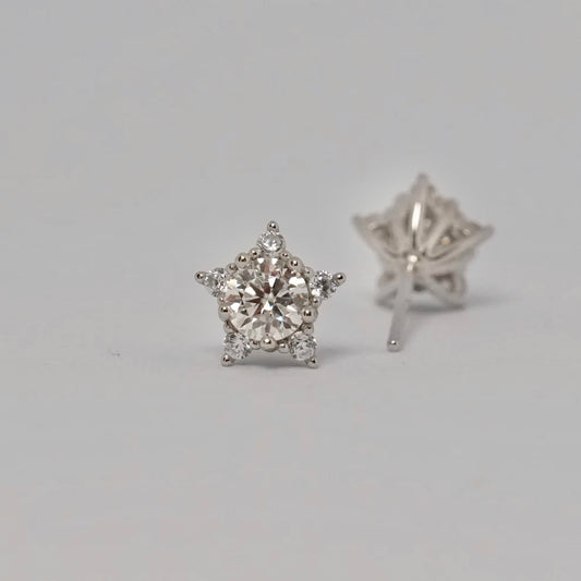 Moissanite Star Pierce